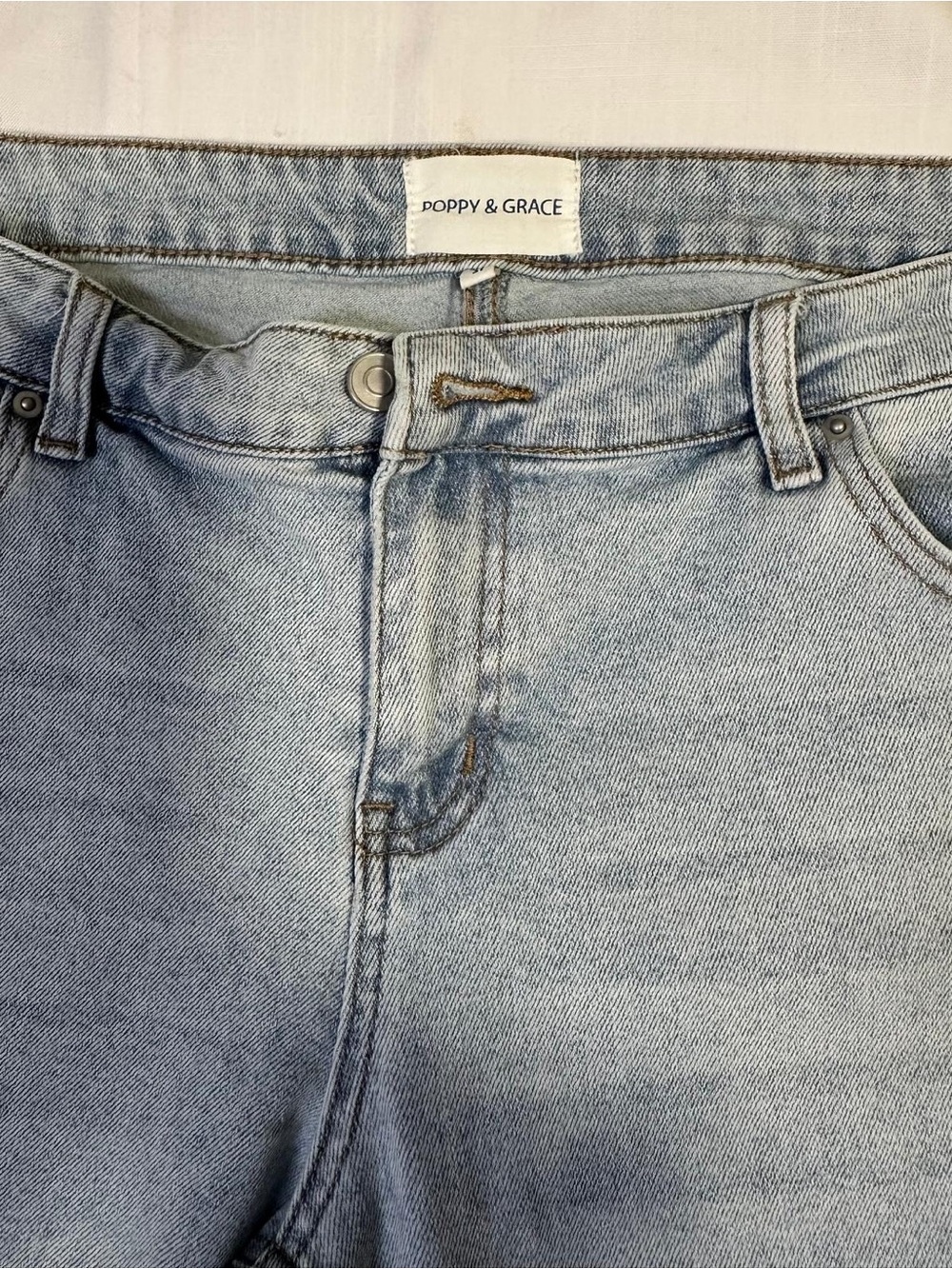 Poppy & Grace Light Blue Straight Men’s Jeans